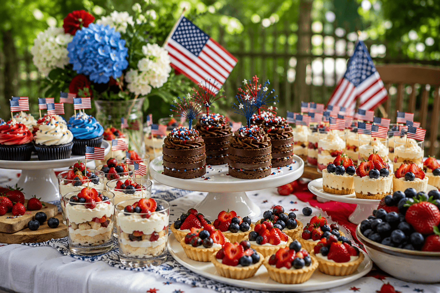 Beautiful 4th of July Mini Cakes & Desserts Everyone Will Love